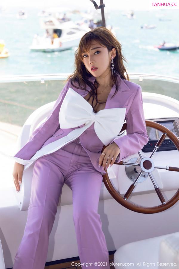萌汉药baby  萌汉药三亚旅拍 游艇独特礼结服饰第13张图片